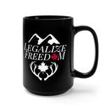 Legalize Freedom Mountain - Black Mug 15oz