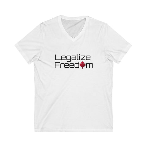 Legalize Freedom - Unisex Jersey Short Sleeve V-Neck Tee