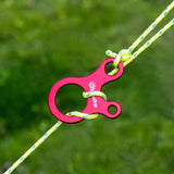10pcs Quick Knot Tent Wind Rope Buckle 3 hole Antislip Camping Hiking Tightening Hook Wind Rope Buckles