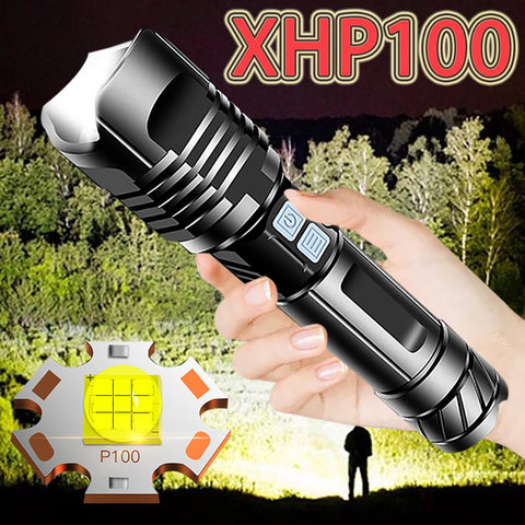 Super XHP100 Most Powerful LED Flashlight USB Rechargeable XHP90 Tactical Flashlight XHP50 18650 Flash Light